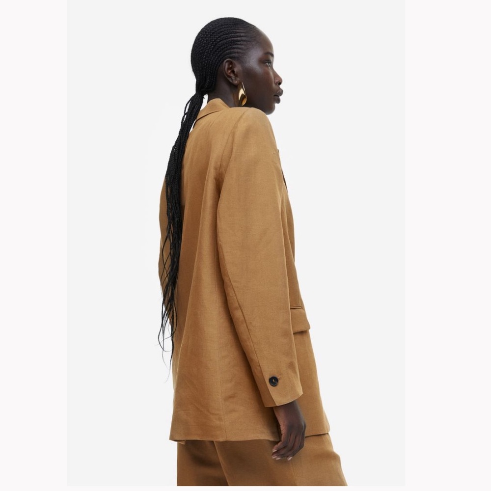 h & m • linen blazer - Picture 3 of 6